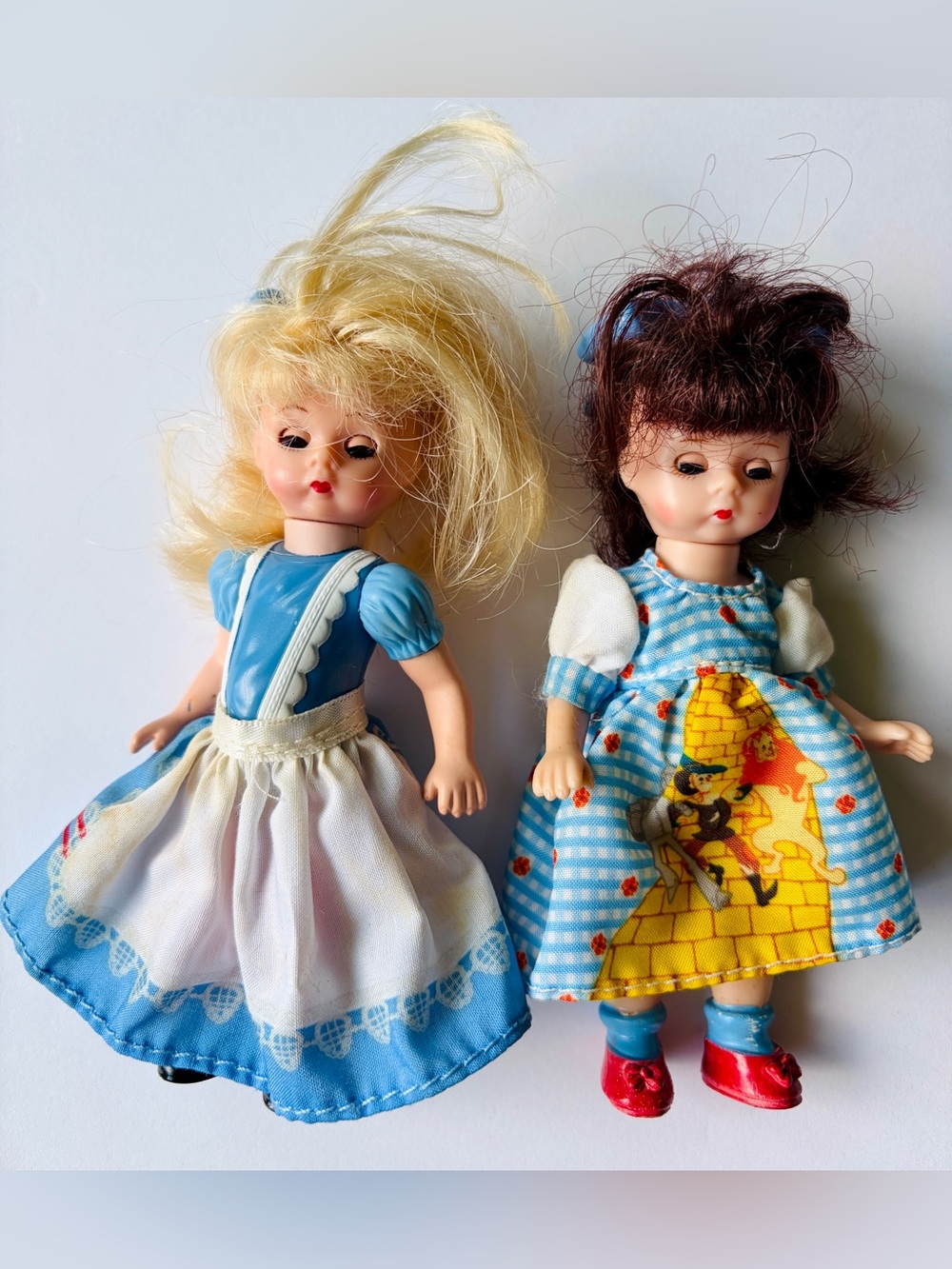 2 Messy little Madame Alexander dolls Alice in Wonderland, Dorothy Wizard of Oz